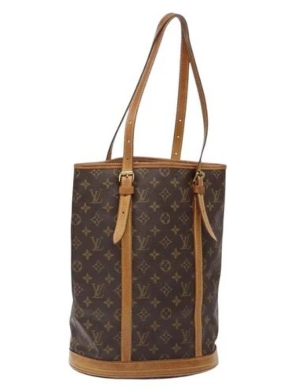 LOUIS VUITTON Monogram Bucket GM Shoulder Bag M42236 LV Auth 138643